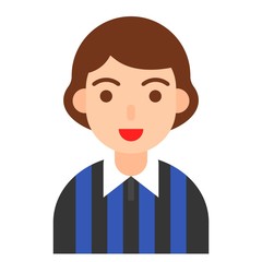Football player icon, profession and job vector illustration