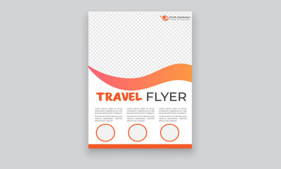 Travel Agency Flyer or Poster Design, Creative Template, Banner or Flyer design for Tour and Travel concept
