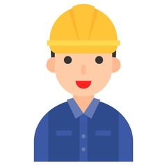 Electrician icon, profession and job vector illustration