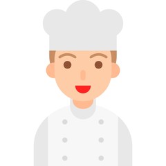 Chef icon, profession and job vector illustration