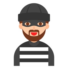 Thief icon, profession and job vector illustration