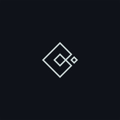 luxury letter B initials logo rectangle line design concept