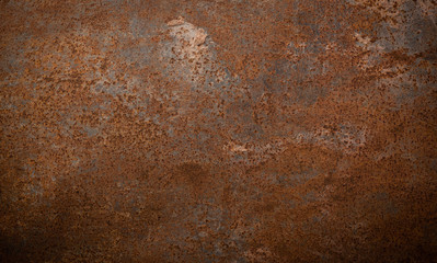 Grunge rusted metal texture, rust and oxidized metal background. Old metal iron panel