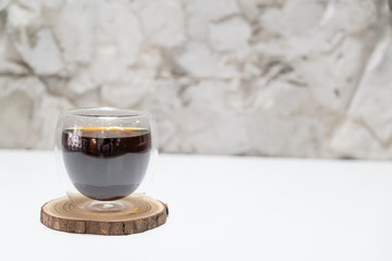 hot americano black coffee