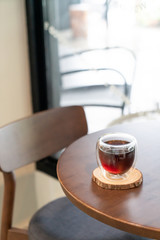 hot americano black coffee