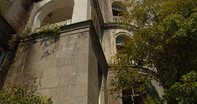 Panorama of astle of Horrors with Broken Windows