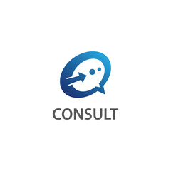 Talk Consult logo design, business logo template design concept vector