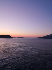 Naklejka na ściany i meble Zalazak sunca na Jadranskom moru