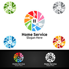 Real Estate and Fix Home Repair Services Logo