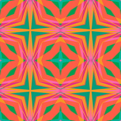 Abstract geo seamless pattern. Colorful ornamental geometric mosaic background. Tile wrapping paper. Vector illustration.