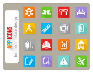 engineering icon set