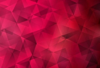 Light Red vector abstract mosaic backdrop.