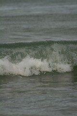 Small waves breaking off the West coast, New Zealand. 