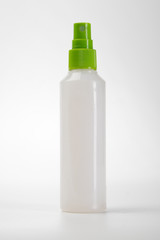 perfume, deodorant, freshener spray bottle. Product packaging mockup