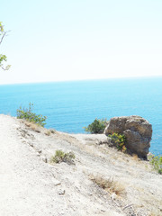 rocks, sea, sunny, summer, vacation
