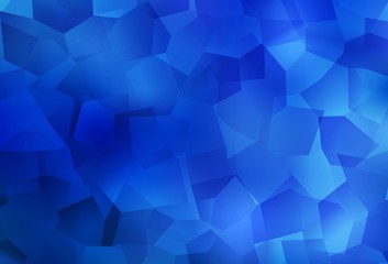 Fototapeta premium Light BLUE vector backdrop with memphis shapes.