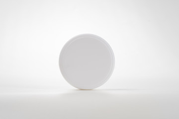 cosmetic container mockup over white background