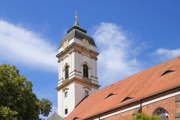 Fototapeta premium The cathedral of Fuerstenwalde in federal state Brandenburg, Germany