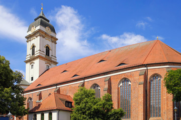 The cathedral of Fuerstenwalde in federal state Brandenburg, Germany