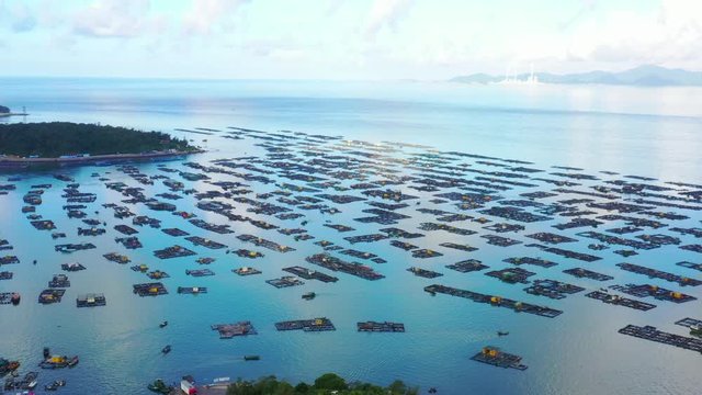 Hailing island coastal wharf, Yangjiang City, Guangdong Province, China