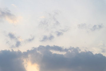 Dramatic sunset and sunrise sky for background