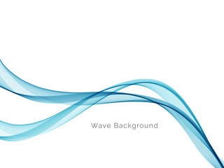 Blue wave design abstract background