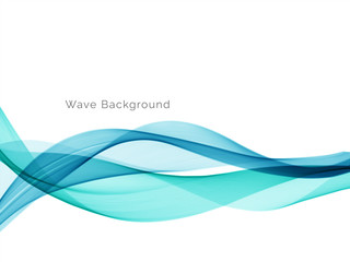 Abstract decorative blue wave background