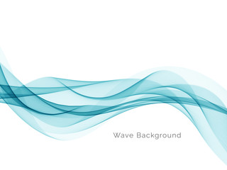 Modern stylish blue wave background