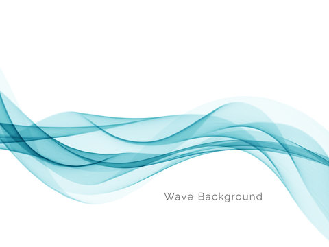 Modern stylish blue wave background © JupiterArts