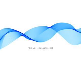 Abstract decorative blue wave background