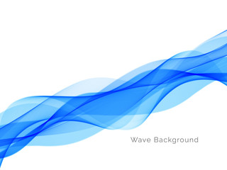 Abstract decorative blue wave background