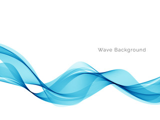 Modern stylish blue wave background