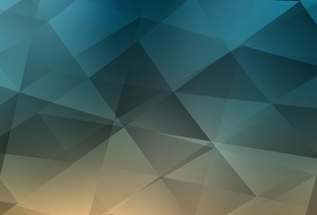 Obraz premium Light Blue, Yellow vector triangle mosaic background.