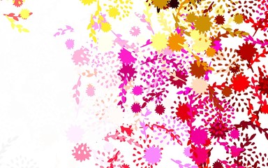 Light Multicolor vector natural pattern with flowers