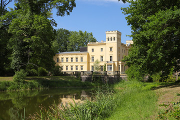 Fototapeta na wymiar Steinhoefel Palace in federal state Brandenburg, Germany