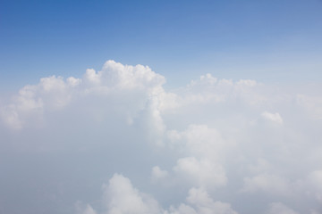 Beautiful clouds wall and blue sky background for the concept design