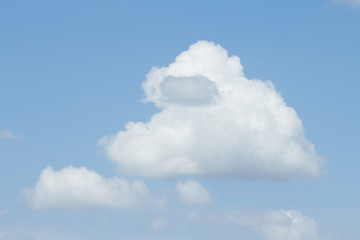 Big cloud and blue sky background 