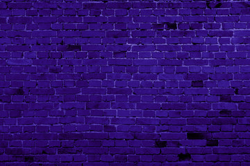 Violet brick building wall. Interior of a modern loft. Background for design and interview recording.