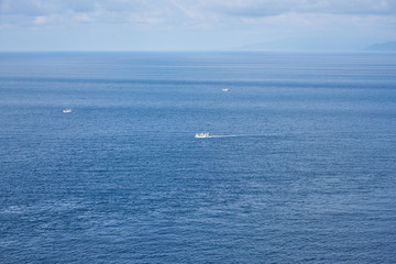 青森県　龍飛崎からの日本海の景色
