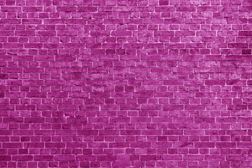 Pink brick building wall. Interior of a modern loft. Background for design and interview recording.