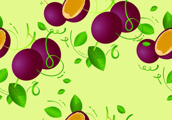 seamless pattern with fruits design