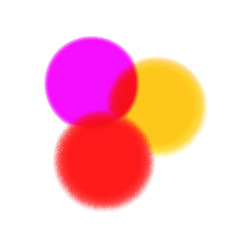 Abstract illustration, round shape watercolor stain, isolated