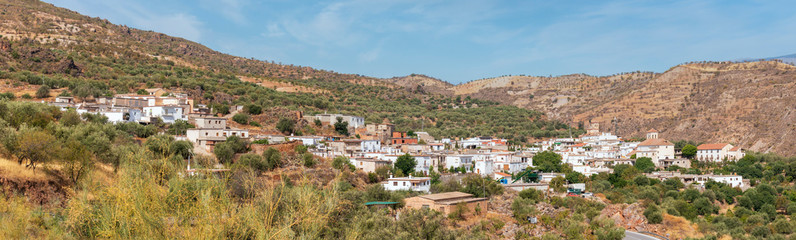 village on the mountainside in southern Spain