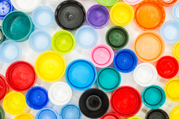 Recycled Multicolored Plastic Bottle Caps