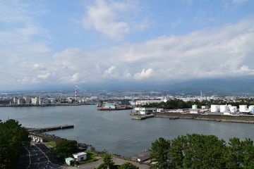 Fototapeta na wymiar The view of Numazu city in Sizuoka Prefecture, Japan