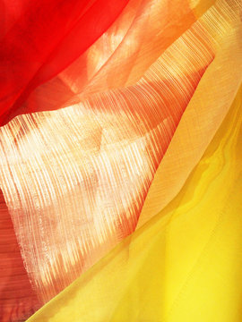 Red And Yellow Soft Textile Background