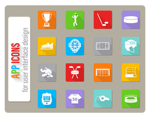 hockey icon set