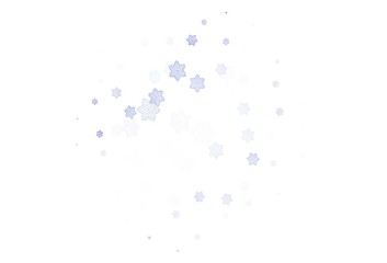 Light Purple vector doodle layout with flowers.