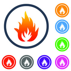 fire icon set