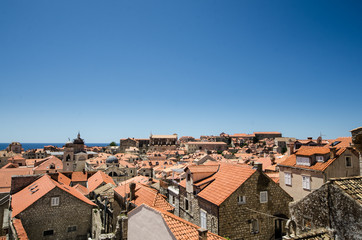 Fototapeta na wymiar City of Dubrovnik, Croatia on sunny summer day